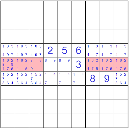 Sudoku naked pair example