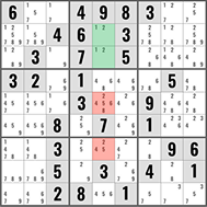 Hidden Pair Sudoku Technique